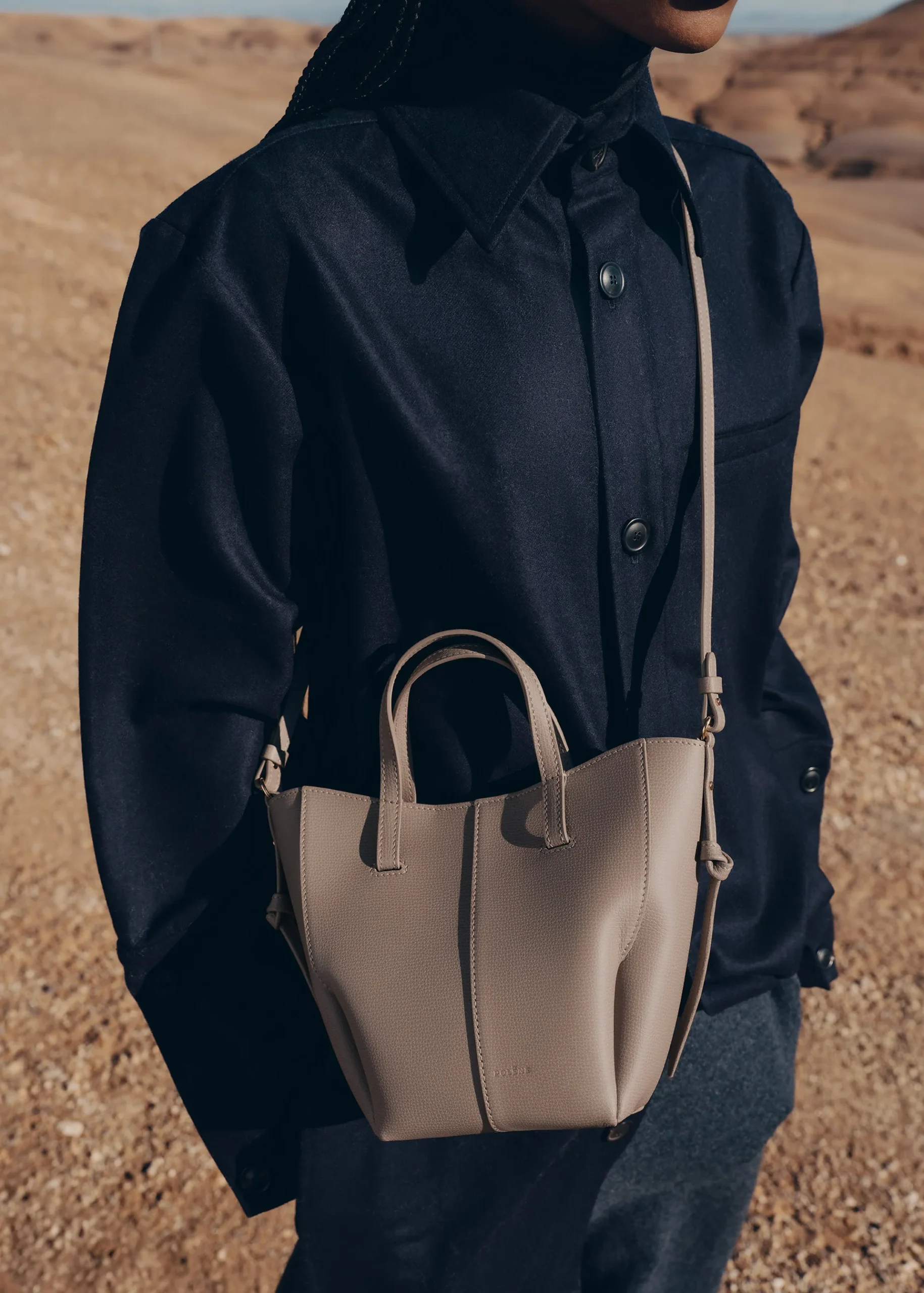 Cyme Tote Nano Edition Textured Taupe - Image 3